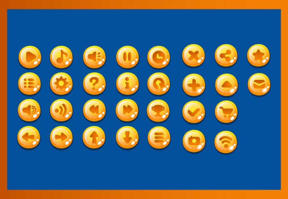 Free Game ui set buttons interface | Best Game Icon