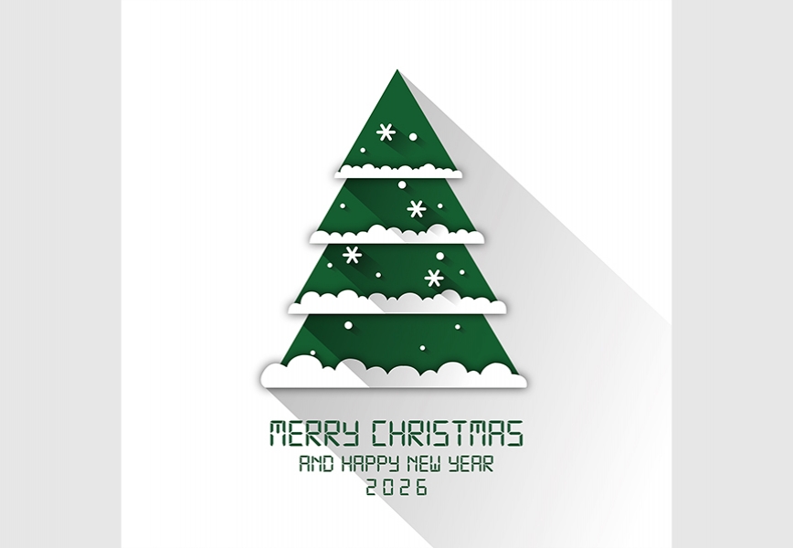 Vector Merry Christmas And Happy New Year 2026 Social Media Post Free Download