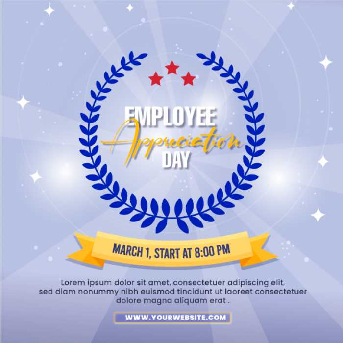 Employee appreciation day Social media post