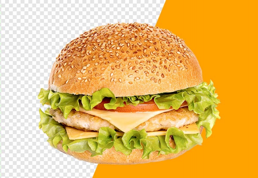 Cheese Burger with Fresh Salad PNG Images, Download High-Quality Pictures for Your Creative Projects