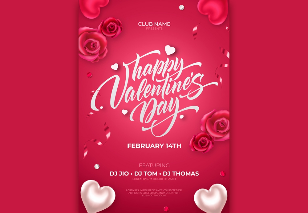 Valentines Day Vertical Social Post