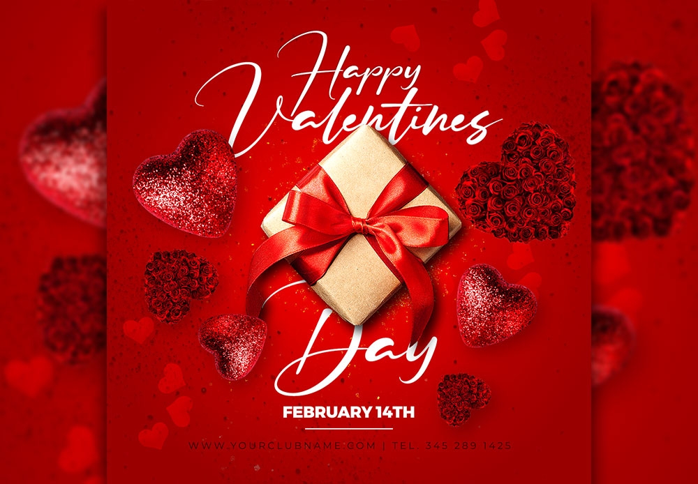 Happy Valentine’s Day Social Media Post Design