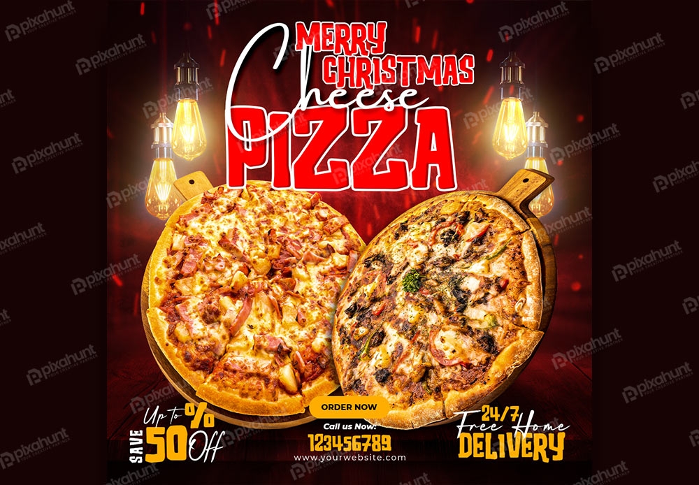 Christmas Food Social Media Banner Design