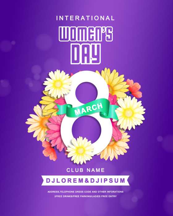 Happy Women's Day Poster Design