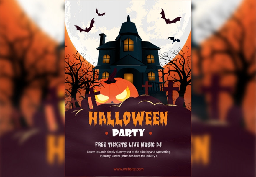 Free Downloads of Happy Halloween moon Vector Graphics for Your Creative Projects