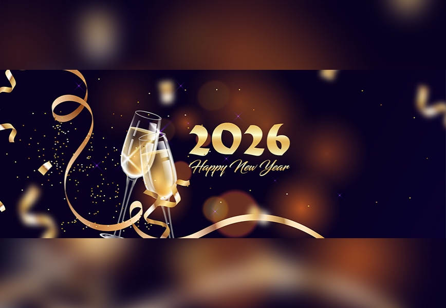 Vector Happy New Year Celebration Facebook Cover Social Media Post