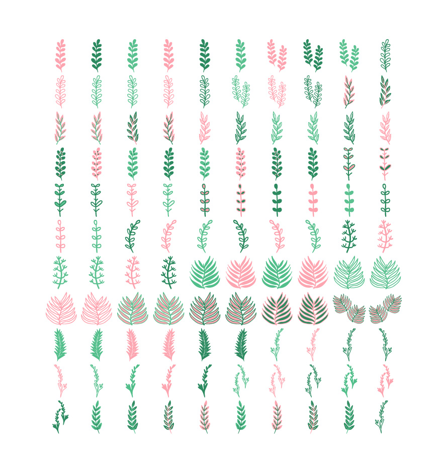 Free Download Leaf decoration elements Full Vectors Shared by Pixahunt 