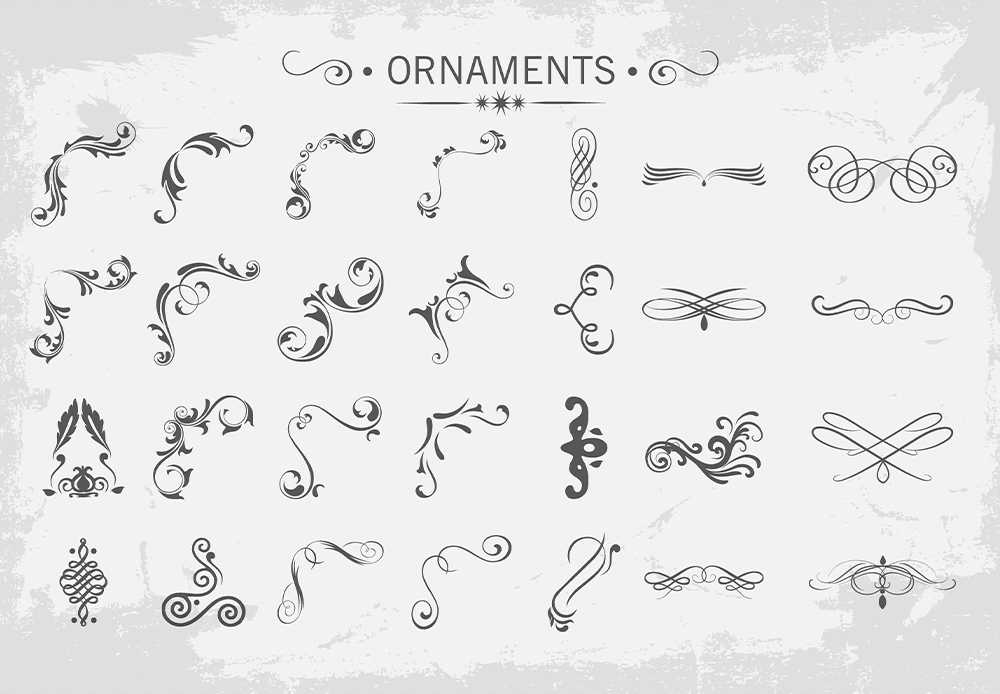 Free Download Decorative Vector Ornaments Collection Full Vectors Shared by Pixahunt 