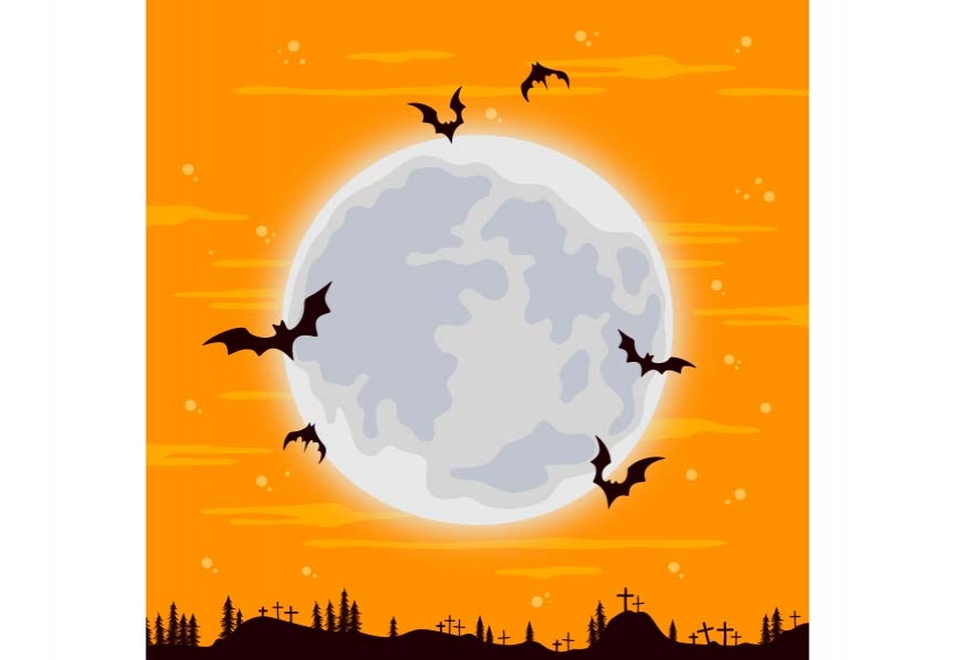 Free Download Free Download Hand drawn halloween bat background illustration Full Vectors Shared by Pixahunt 