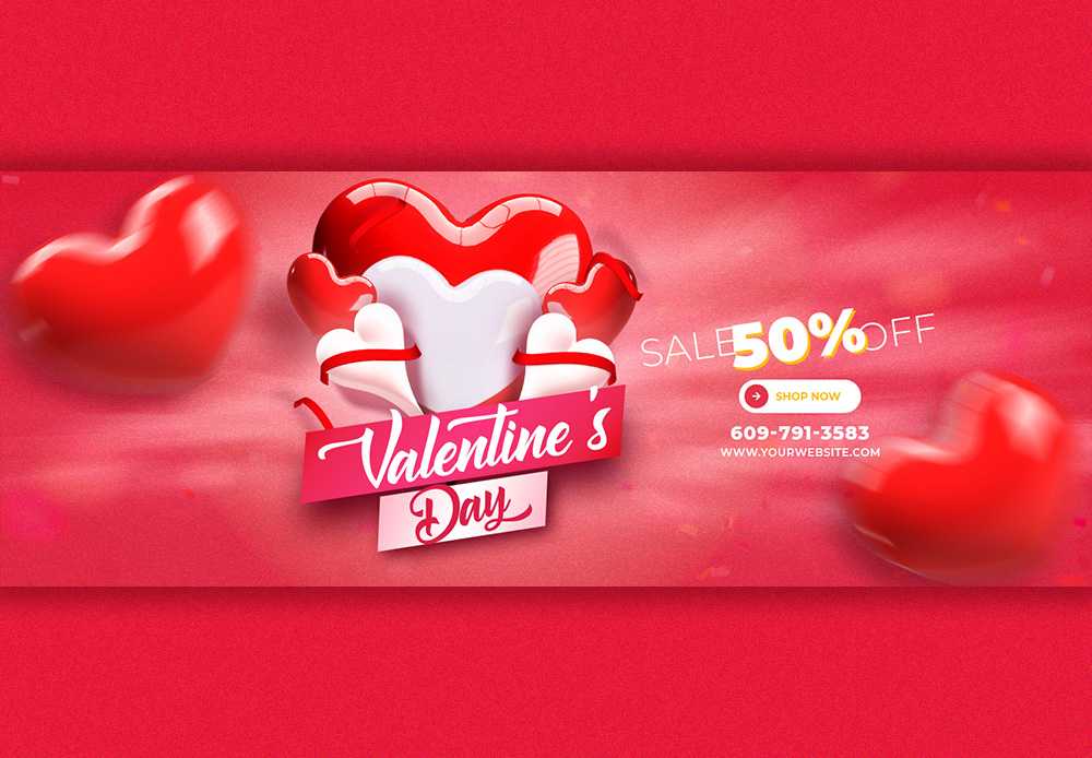 Free Download Valentine’s Day Facebook Cover Design post Full PSD Shared by Pixahunt 