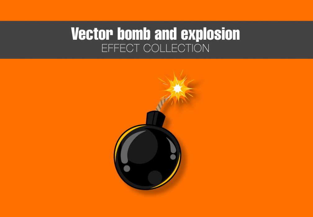 Free Download Cartoon bomb and explosion effect collection Full Vectors Shared by Pixahunt 
