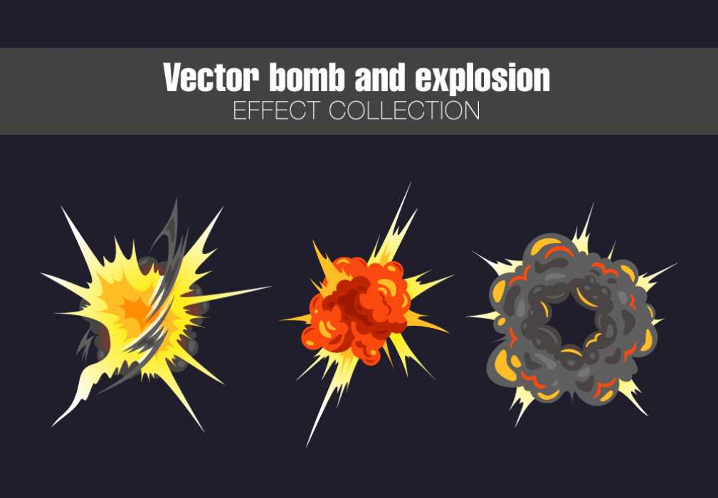 Free Download Collection of explosion effects Full Vectors Shared by Pixahunt 