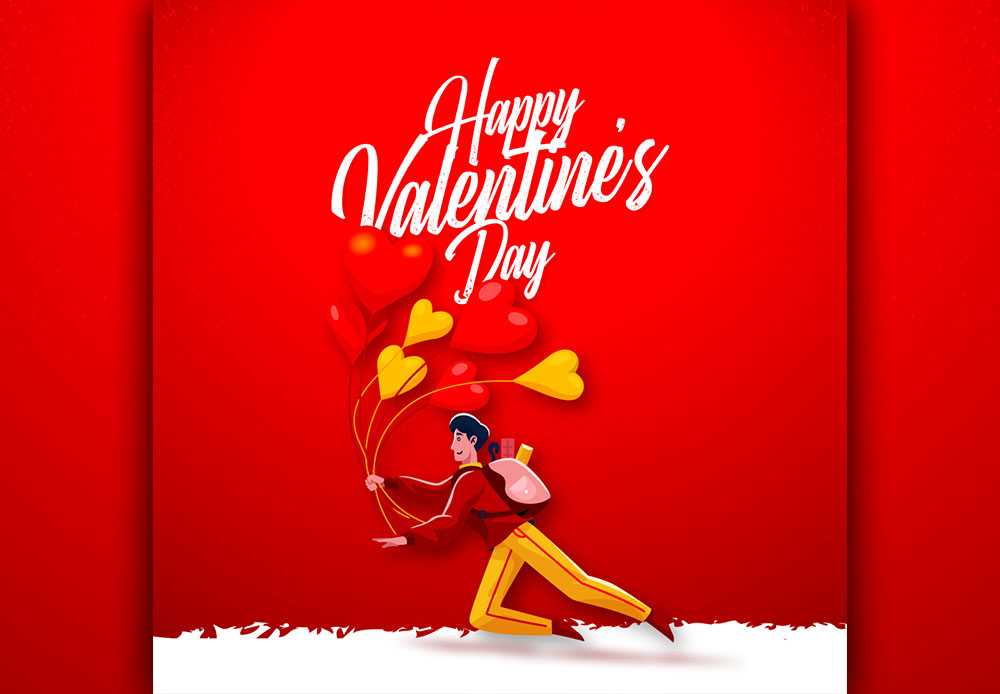 Happy Valentines Day Love Social Media Post
