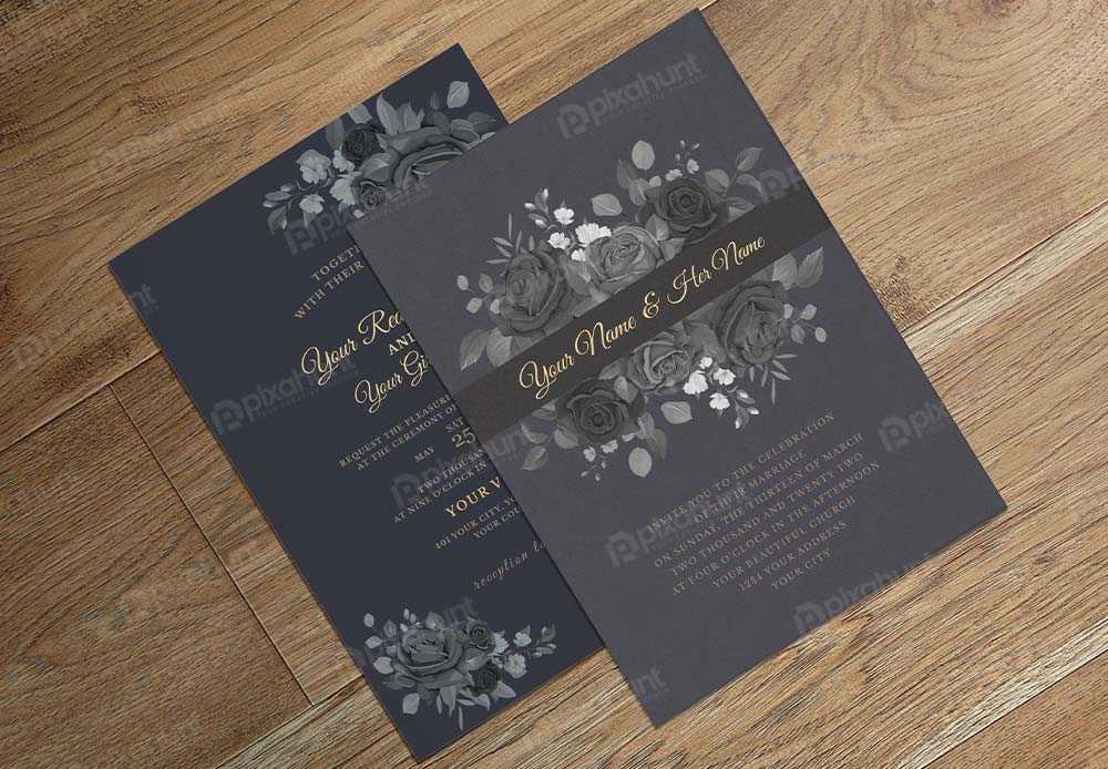 Elegant party brochure | Weddingposter template