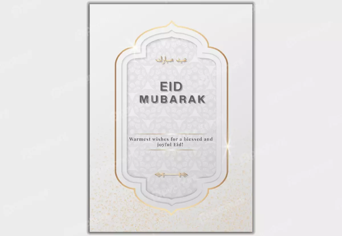 Festive Eid Mubarak greeting Social Media Post