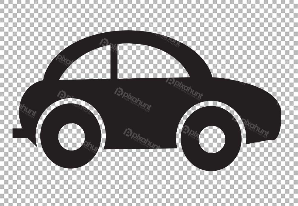 Free Download รถสีดำวัคเตอร์ | Car black icon city road auto symbol Full Vectors Shared by Pixahunt 