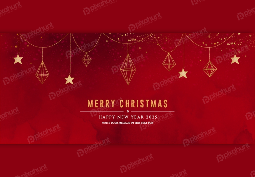 Free Download Merry Christmas Facebook Cover Full PSD Shared by Pixahunt 