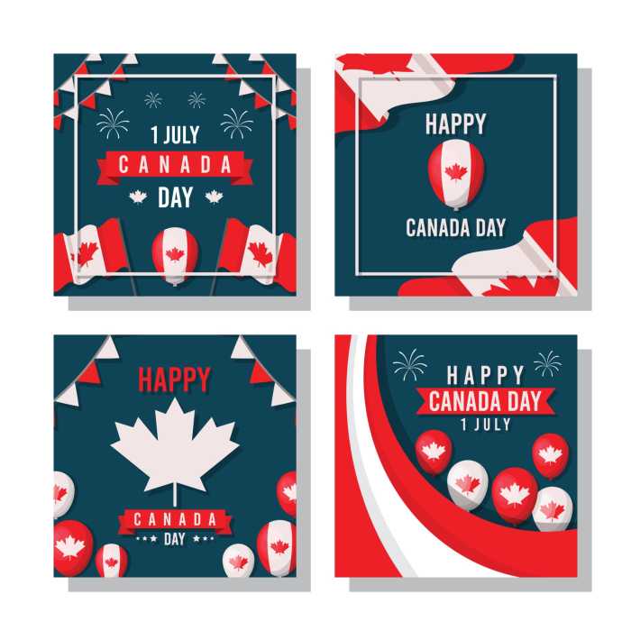 Canada day instagram post collection | 1 JULY Canada Day