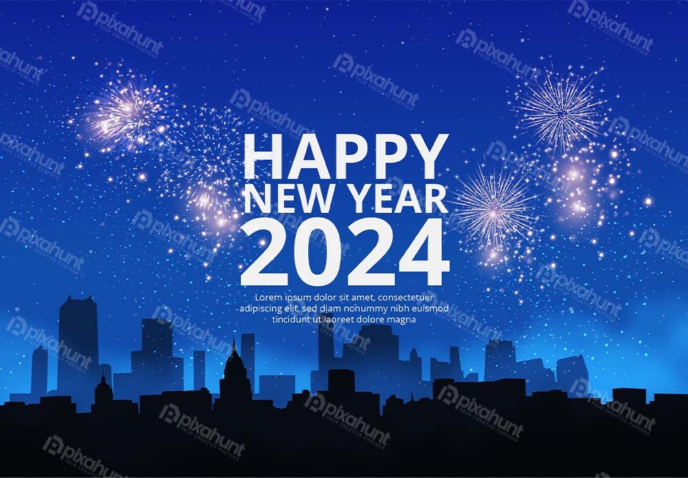 Free Download Happy new year social media template Full Vectors Shared by Pixahunt 