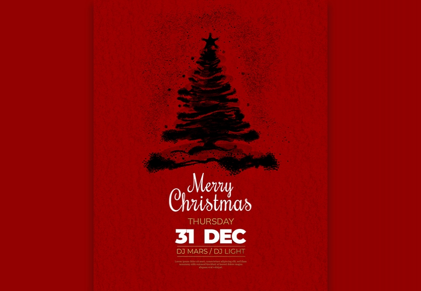 Free Download PSD Christmas post card Free Download Full PSD Shared by Pixahunt 