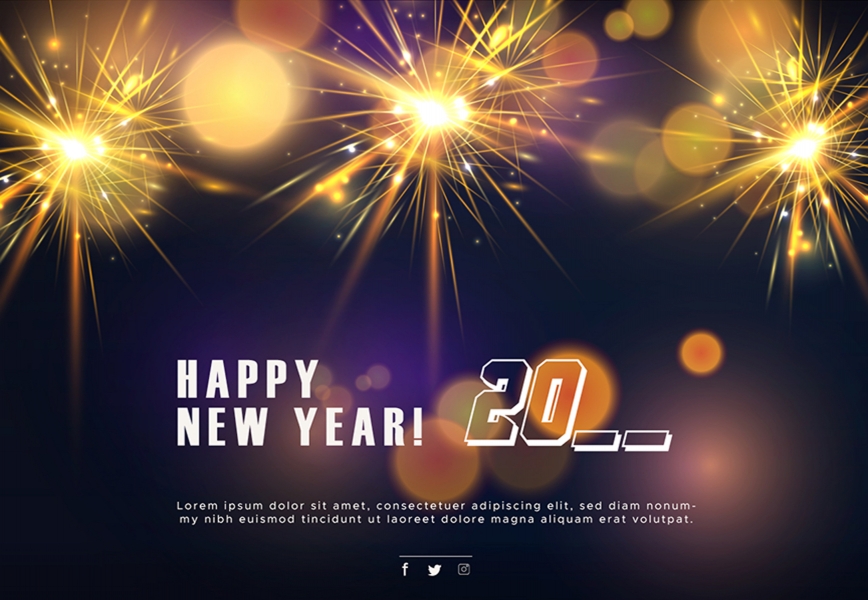 Free Download Vector happy new year sparkling background Free download Full Vectors Shared by Pixahunt 