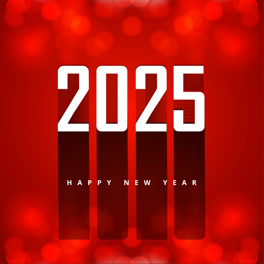 Modern New Year Composition With Elegant Style