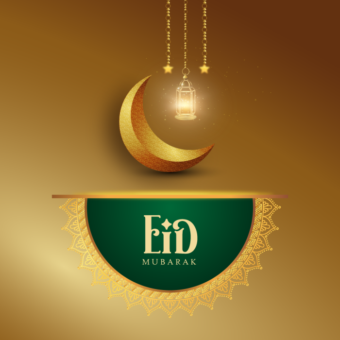 Happy Eid Mubarak greetings Islamic social media post