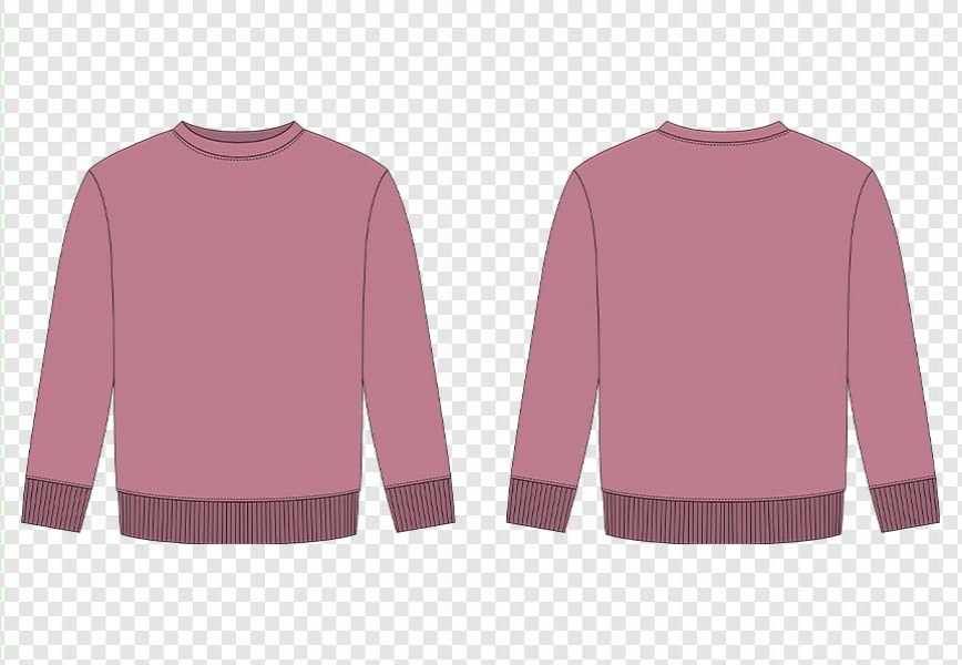 Free Download Free Blank childrens sweatshirt technical sketch. Pudra color. Kids wear jumper design template Full Vectors Shared by Pixahunt 
