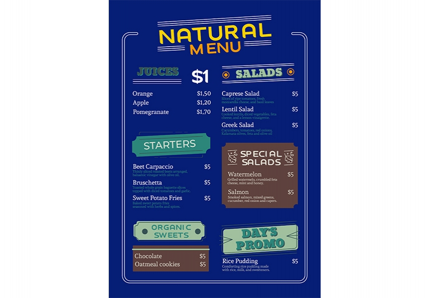 Free Download Free Download Vintage Linear Organic Natural Restaurant Menu Full Vectors Shared by Pixahunt 