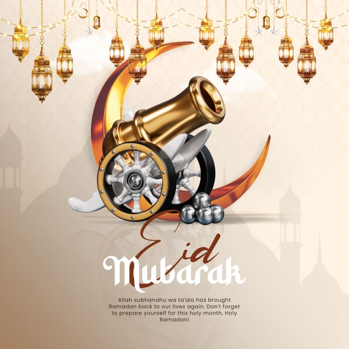 Eid Mubarak greeting Post Design