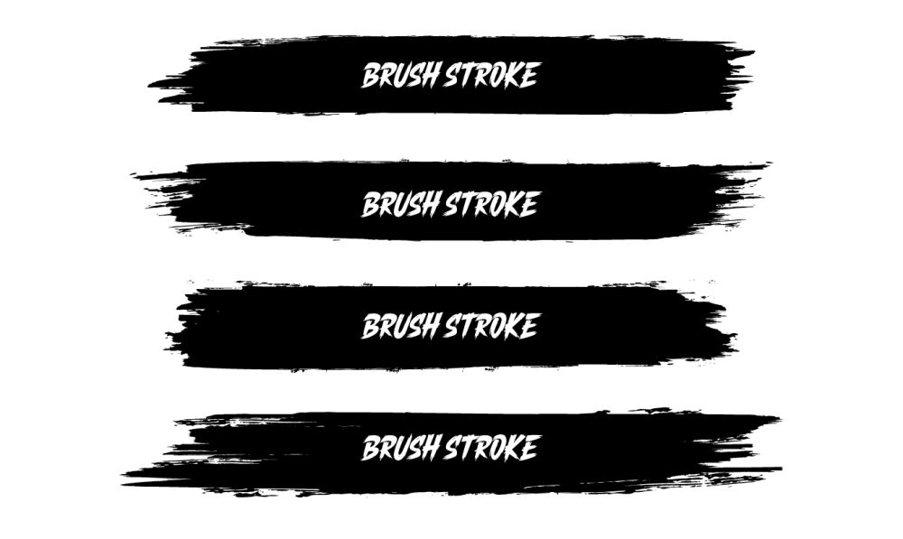 Black Brush Stroke Collection