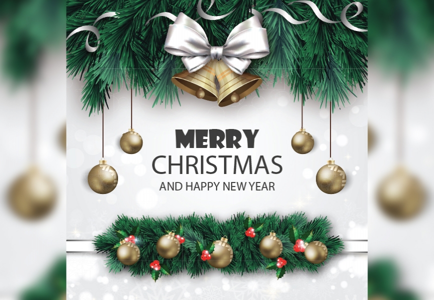 Free Download Vector Merry Christmas New Year Social Media Post Free Download Full Vectors Shared by Pixahunt 