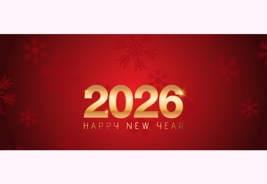 Free Download PSD Red Happy New Year 2026 Cover Design Free Download Full PSD Shared by Pixahunt 