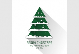 Vector Merry Christmas And Happy New Year 2026 Social Media Post Free Download