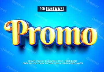 Promo Text Style Effect | Summer 3d text style effect