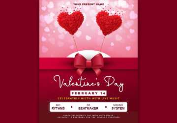 Happy Valentine Day Social Media Celebration Post