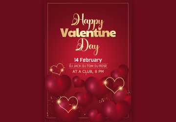 Happy Valentines Day Love Poster