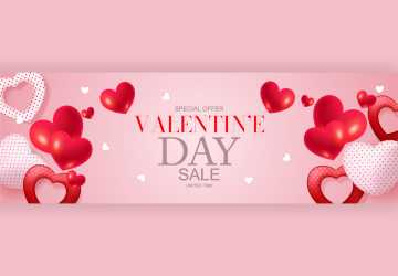 Happy Valentines Day Social Media Sale Cover Post