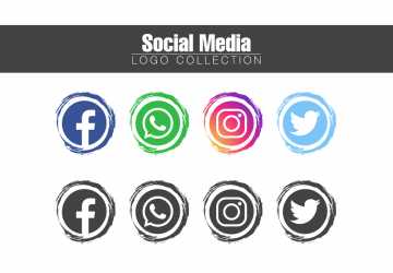 popular social media logo collection