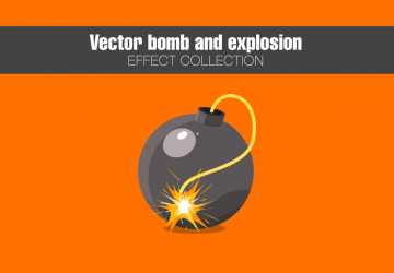 Vector bomb explosion effect collection