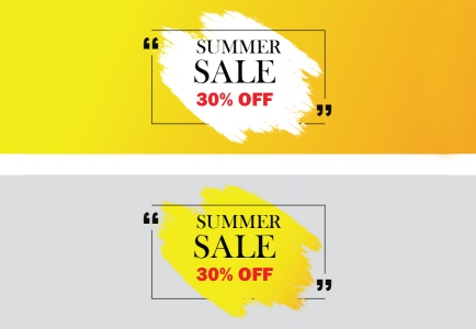 Vector Summer Sale 30% Off Cover Post Free Download