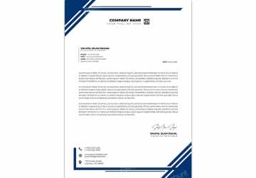 Crative Modern business and corporate letterhead template