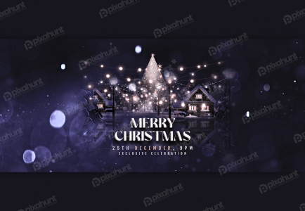 Merry Cheistmas Decoration Facebook Cover post