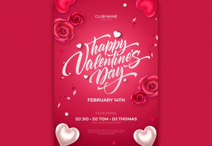 Valentines Day Vertical Social Post