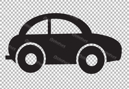 รถสีดำวัคเตอร์ | Car black icon city road auto symbol