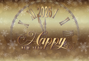 PSD Happy New Year Social Media Post Clock Design Free Download