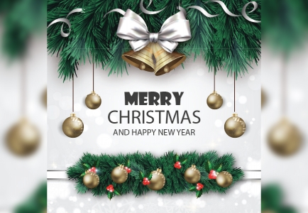 Vector Merry Christmas New Year Social Media Post Free Download