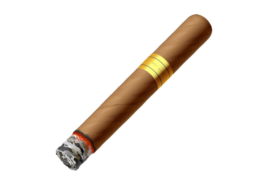 Free Premium PNG  A Cigar With a Vibrant Red Stripe On a White or Clear Surface PNG Transparent Background