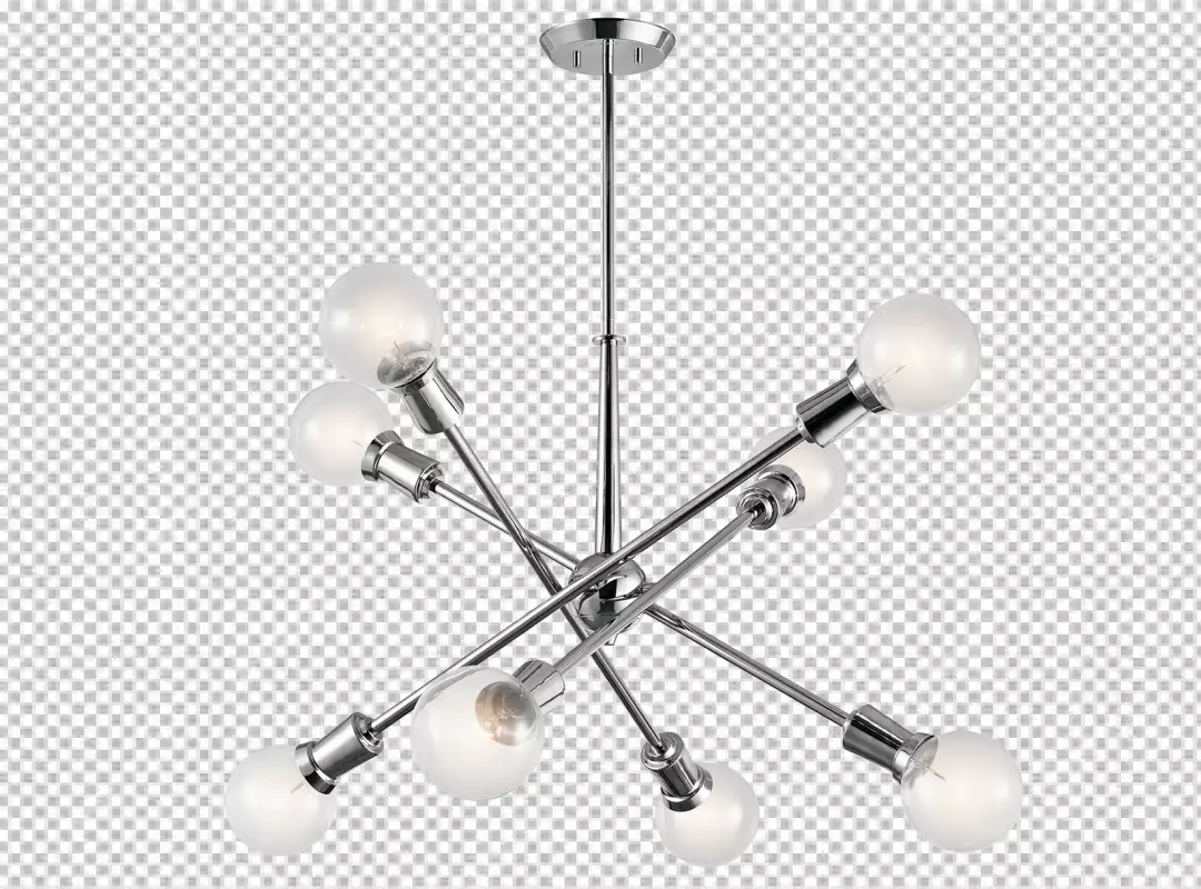 Free Premium PNG  Render Retro chandelier isolated