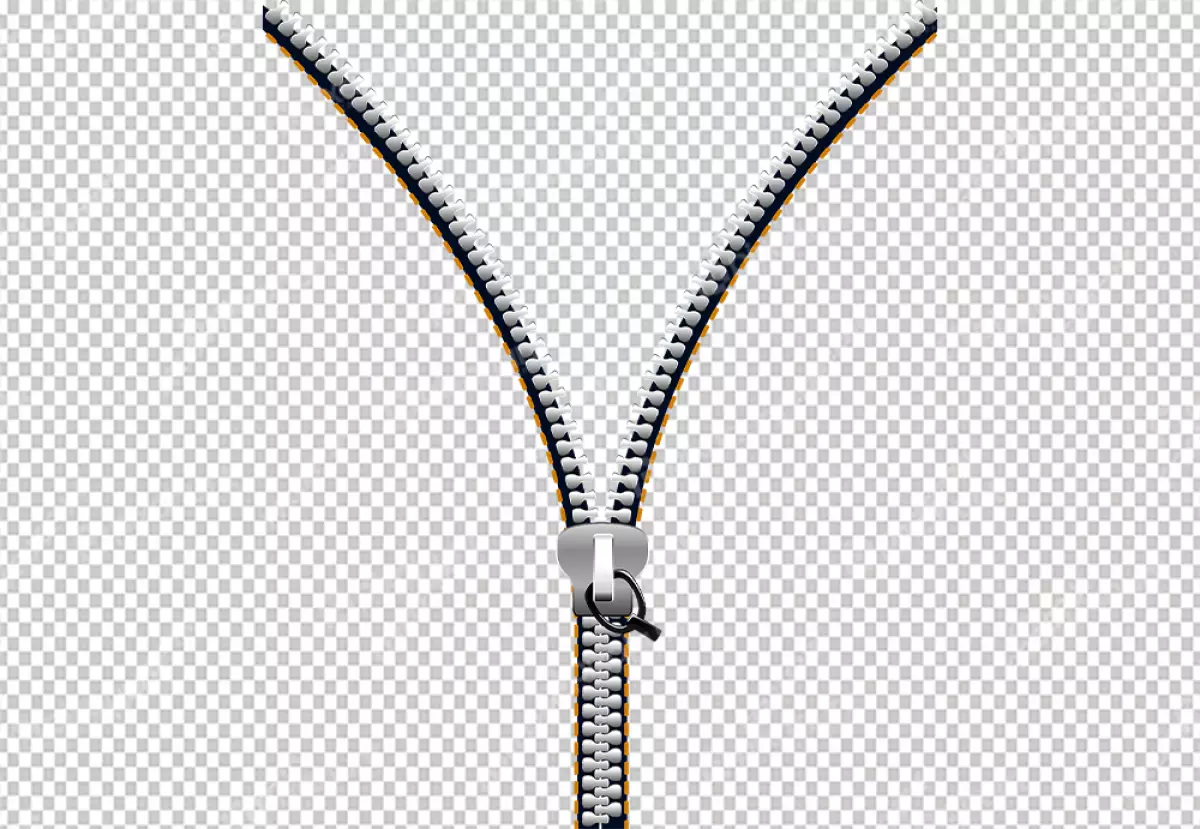 Free Premium PNG A black zipper and zipper is open also the teeth are exposed zipper is lying flat on a white background